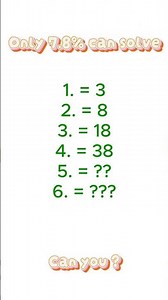 Daily math Quiz Day 4, a mathematical sequence to solve in your brain #iq #mathsequence#mathpuzzle