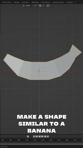 Banana Modeling | Blender Tutorial for Beginners