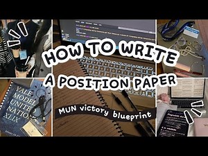 How to write a Position Paper