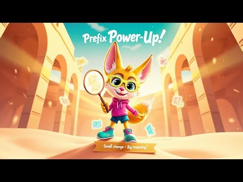 Prefix Power‑Up! (re‑, un‑, pre‑, mis‑, dis‑) | Kids Grammar Song