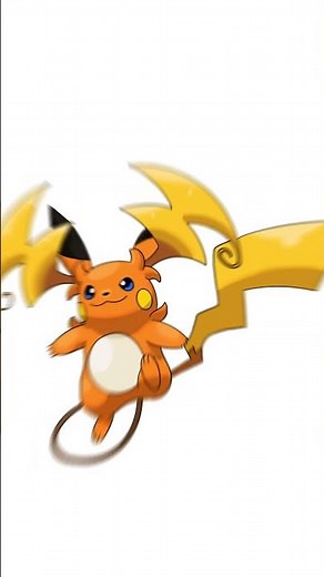 How to draw raichu in easy step #pokemon #pikachu #artshorts #paintingshorts #trending #ytshorts #lt