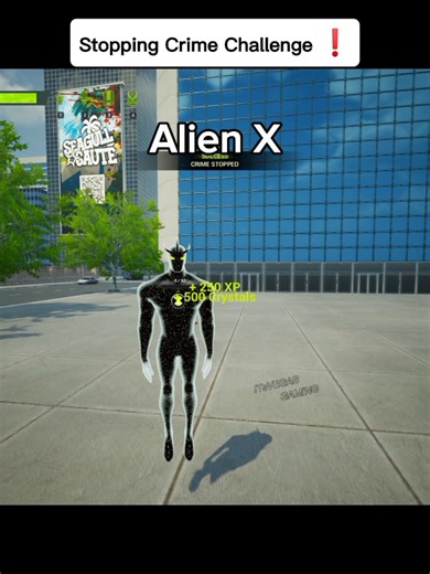 Stopping Crime Challenge Part 5 Alien : ❌#ben10 #galvan #gamers #itsvegasgaming #vs