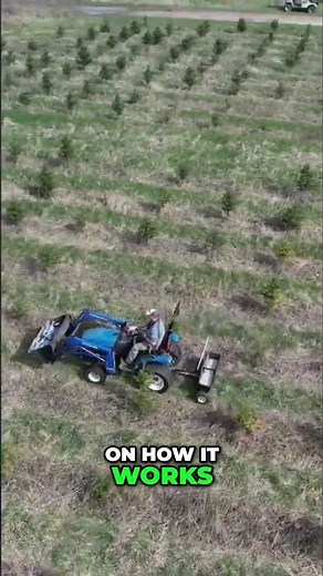 Christmas Tree Farm Secrets: How Our Tractor Works! #shorts