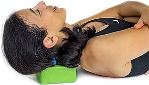 Deep Recovery Neck Track Myofascial Release Tool – Suboccipital Release Device for Jaw, Face & Neck Tension – Soft Foam Block with Slots for Massage Balls (Balls Not Included)