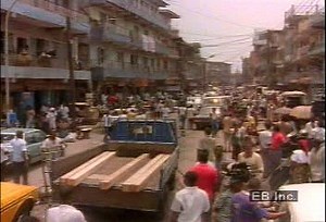 Lagos overpopulation, housing, and economic activity | Britannica