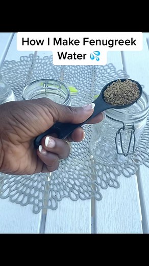 How I make my beloved Fenugreek water. I’ve been drinking this everyday for over a year. Directions: 1 Tbsp of Fengreek seeds. 1 cup of boiling hot water. A jar with lid. Let seeds soak overnight. Drink daily in the morning at least 30 minutes before eating to see benefits. #fenugreek #fenugreekwater #fenugreekseed #fenugreekupdate #ayurvedic🌼🍵🎶