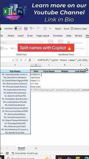 Excel Tutorials for beginners | Copilot in Excel