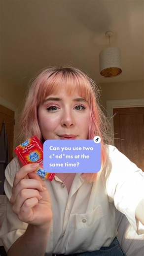 Lots of people think that ‘double bagging’ gives them twice as much protection but it’s really not a good idea! 😬 #healtheducation #learnontiktok #advice #health #hiv