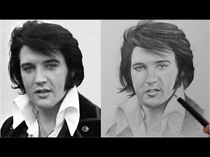 Drawing Lifelike Portraits with Precision | Elvis Presley - Videos For Kids