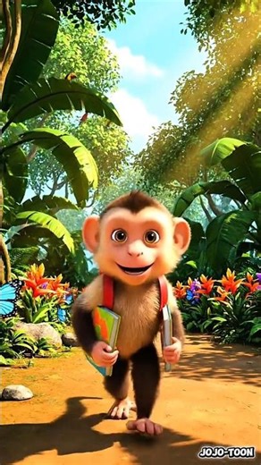 Little Monkey’s First Day at Jungle School 🐒📚 | Learning ABC