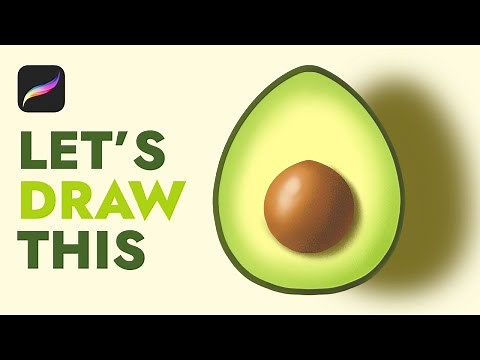 EASY Procreate Tutorial - Drawing an Avocado 🥑 (Easier than You Thought!)