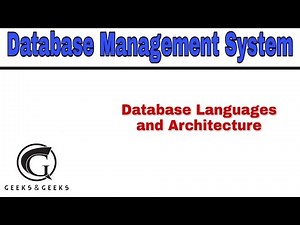 Database Languages and Architecture - Abhishek S. Rao