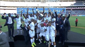 Our history of honours continued in 2014 when we were crowned as the #TKO Champions for the first time after a thrilling final at Orlando Stadium 🏆 #ForTheBadge | Siwelele FC