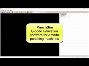 CNCsoft PunchSim Punch G-code Simulator For Amada Machines Highlights