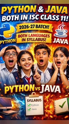 PYTHON + JAVA?! 😳 | ISC Class 11 BIG Change (2026–27)🔥#java #python #icse #isc #codario#cs #trending