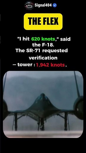 The Ultimate Pilot Flex: SR-71 vs Navy F-18 #signal404 #shorts #SR-71