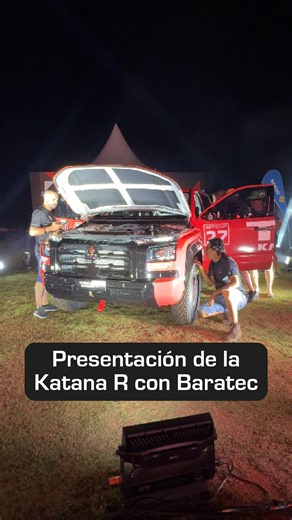 Baratec Amortiguadores Oficial on Instagram: "Presentación oficial de la Mitsubishi Katana R en Brasil. La camioneta que competirá en la Mitsubishi Cup contará con amortiguadores Baratec con tres vías de regulación, desarrollados para un uso extremo en rally. Alberto Blanco, representante de Baratec en Brasil, nos cuenta sobre el evento y el inicio de este nuevo desafío internacional. #BaratecAmortiguadores #MitsubishiCup #KatanaR #Rally #Brasil #IngenieríaNacional #Competición"