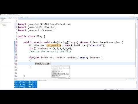 05 Java Writing Arrays To Files