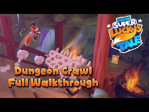Dungeon Crawl 100% Walkthrough – All Letters & Hidden Page (New Super Lucky’s Tale)