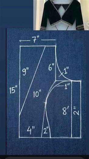 new 💯👌 trending front & back part blouse drafting ✂️#fashion #blouse #drafting