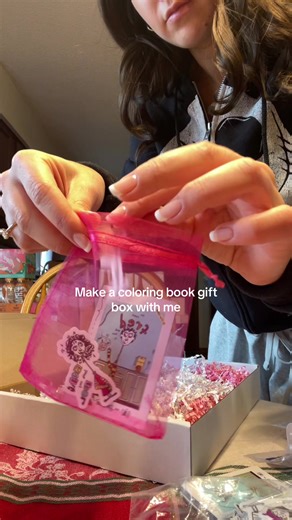 happy holidays 😙🎁💝 #asmr #packing | jillian webber coloring book