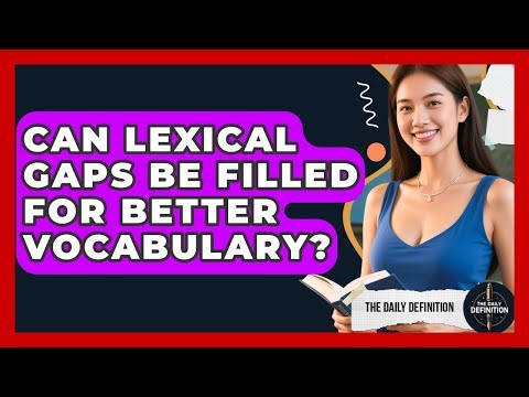 Can Lexical Gaps Be Filled For Better Vocabulary? - The Daily Definition