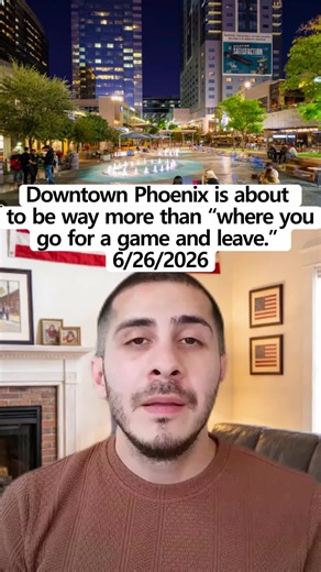Downtown Phoenix is about to be way more than “where you go for a game and leave.” 🏙️ The city just rolled out a 10‑year plan to turn the area around the convention center, Chase Field, and Footprint Center into a dense, walkable entertainment district with taller apartments, new hotels, retail, pocket parks, wider shaded sidewalks, and safer walking/biking routes. It’s the clearest roadmap yet for turning event‑only blocks into a 24/7 neighborhood with real residents and real street life. Foll