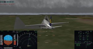 [X-plane 11] Flight Factor Airbus 320 Ultimate - 20节侧风自动降落展示