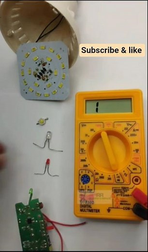🚀Multimeter use for beginners | LED check #learn #electronic #howto #multimeter #viral #shortviral