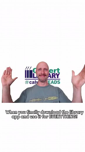 Use the Calvert Library app to : ✨Place holds and view the catalog...