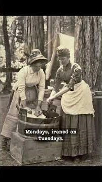 Doing the chores was different in past decades 🧹#historyfacts