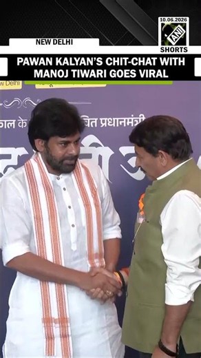 NDA Conclave: Pawan Kalyan interacts with BJP MP Manoj Tiwari, chit-chat grabs eyeballs