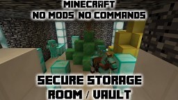 Secure Storage Room / Vault. Keep your valuables safe! Minecraft Blog