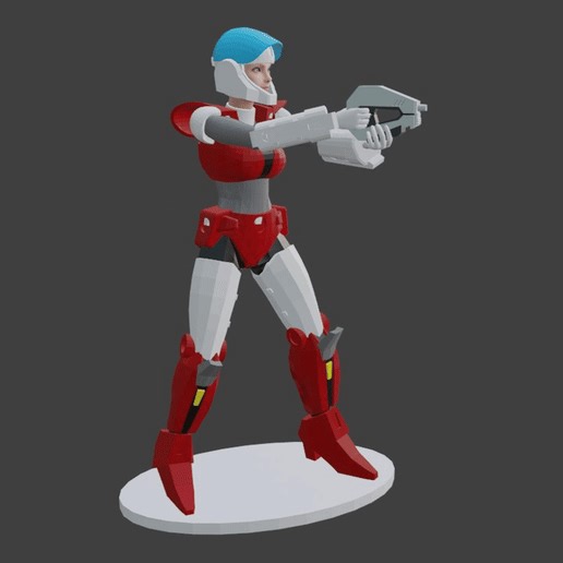 Rook Bartley Armor 9 poses Robotech Mospeada