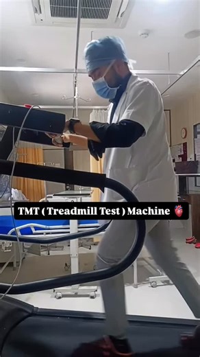 Shankar Biradar on Instagram: "A Treadmill Test (TMT) machine is a specialized medical diagnostic system designed to assess heart function under physical stress. It combines a motorized treadmill with real-time Electrocardiogram (ECG) monitoring to evaluate heart response, blood pressure, and oxygen levels to detect abnormalities like ischemia and arrhythmias. These devices are essential for diagnosing coronary artery disease. Key Features and Functions: Heart Monitoring: Uses electrodes on the 