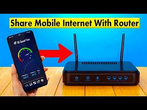 How to share phone internet to router, Share internet to your router