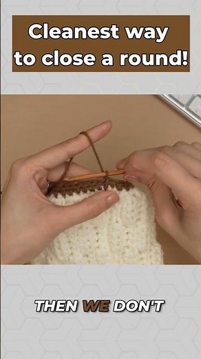 Close your crochet rounds perfectly every time! #crochet #stitchtutorial