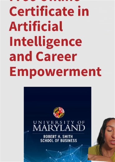 Free AI Course with Certification from UMD