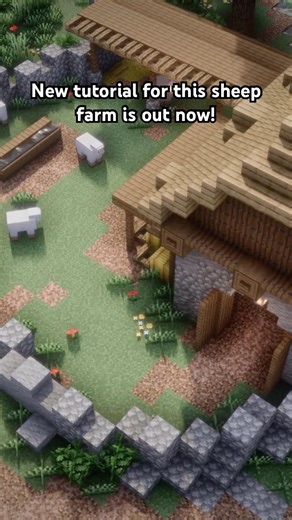 just droppen another tutorial for this sheep farm #minecraft #tutorial #farming #ideas #shorts