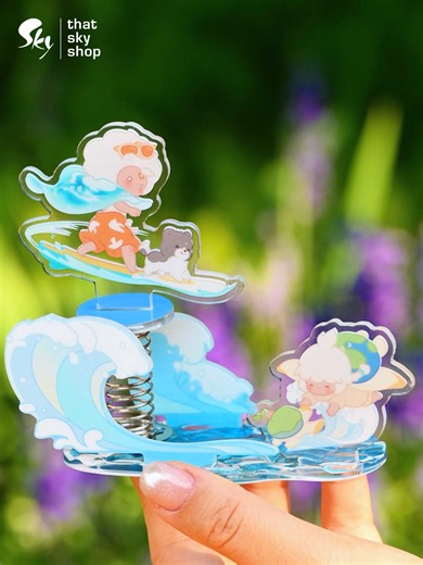 Sky Acrylic Stand Ornament — Riding the Waves DIY