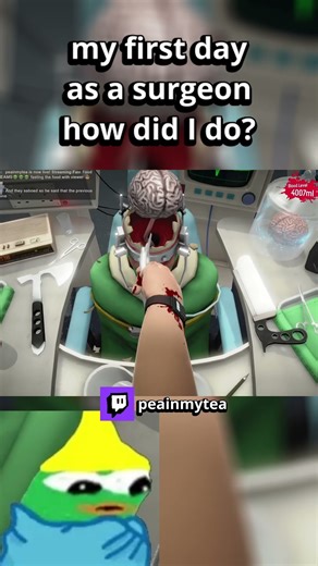 intern brain surgeon be like #surgeon #twitchclips #gaming #funnymemes