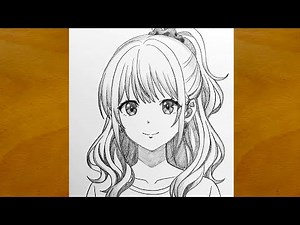 How to Draw a Beautiful Anime Girl Step by Step || Easy Anime Sketch