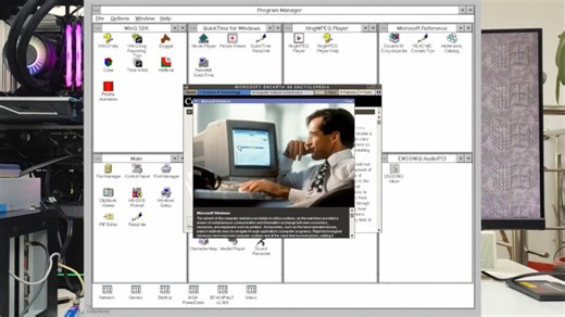 Энтузиаст установил Windows 3.1x на компьютер 2025 года — и она заработала c Ryzen 9 9900X и RTX 5060 Ti