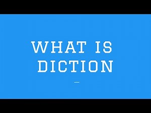 what is diction | Style of writing