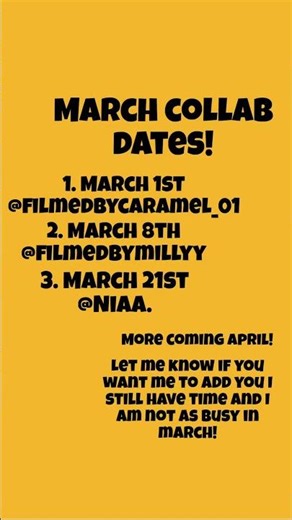 Feb collab dates! #foryou #preppy #makethisgoviral #collab #fyp #aesthetic