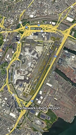 Why this airport has insane freeway infrastructure #geography