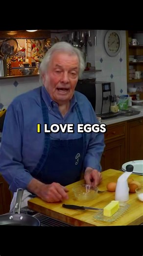 Here is a lesson on making an Omelette. #jacquespepin #homecooking #food #cooking #kqed