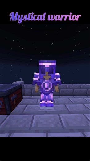 "MYSTICAL WARRIOR" Armor Trim in Minecraft! (OP Purple & Blue Combo) 🔮​