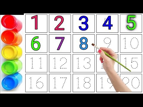 Counting Numbers | write and read numbers | 123 learning for kids | 1-20 | 123 counting for kids