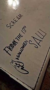 boy perfectly recreates horror fonts!